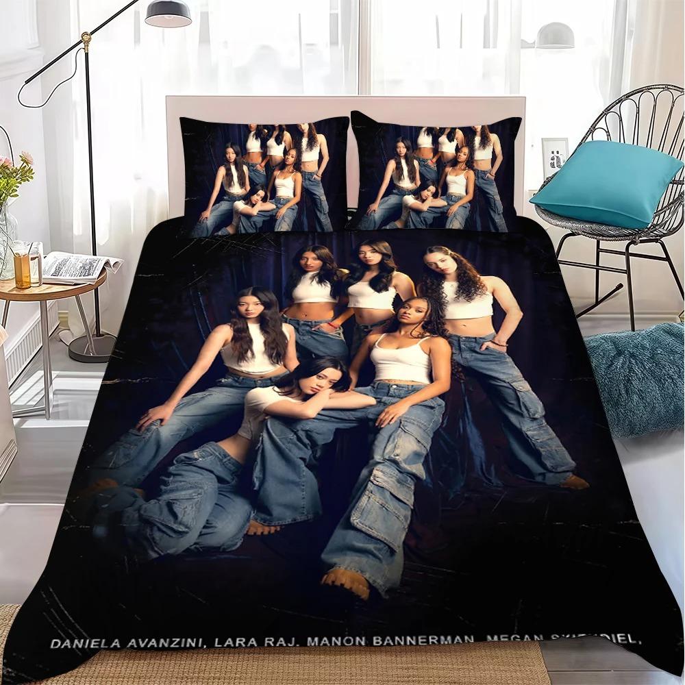 3D Print Kpop K-Katseye Bedding Sets Skin Friendly Duvet Covers Comfortable And Lovely Suitable For All Ages