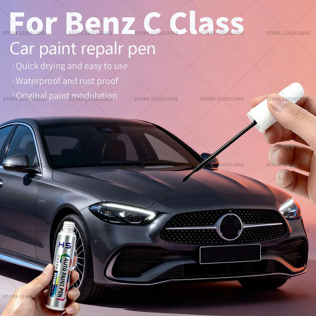 Car Paint Repair Pen Touch Up Scratch Remover DIY Auto Accessories For Mercedes-Benz C-Class Blue 896 970 White 702 Silver 859