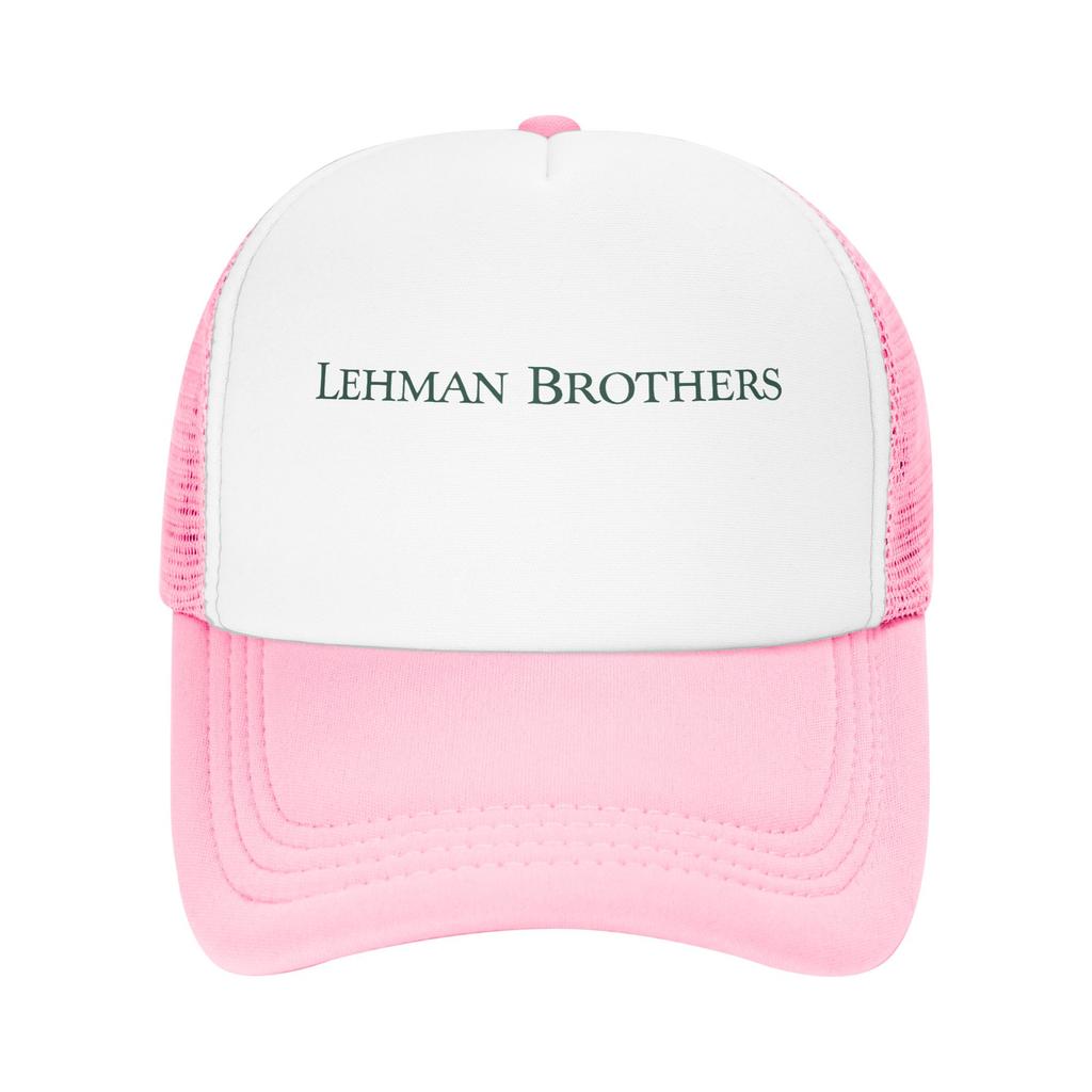 Lehman Brothers Baseball Cap  Outdoor Sports Breathable Trucker Hat Men Adult Streetwear Print Snapback Cap