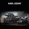 4706Pcs Military Karl GERAT Ammunition Vehicle Set - Assemble Large-Scale Building Blocks Military Series Model Toy Gift