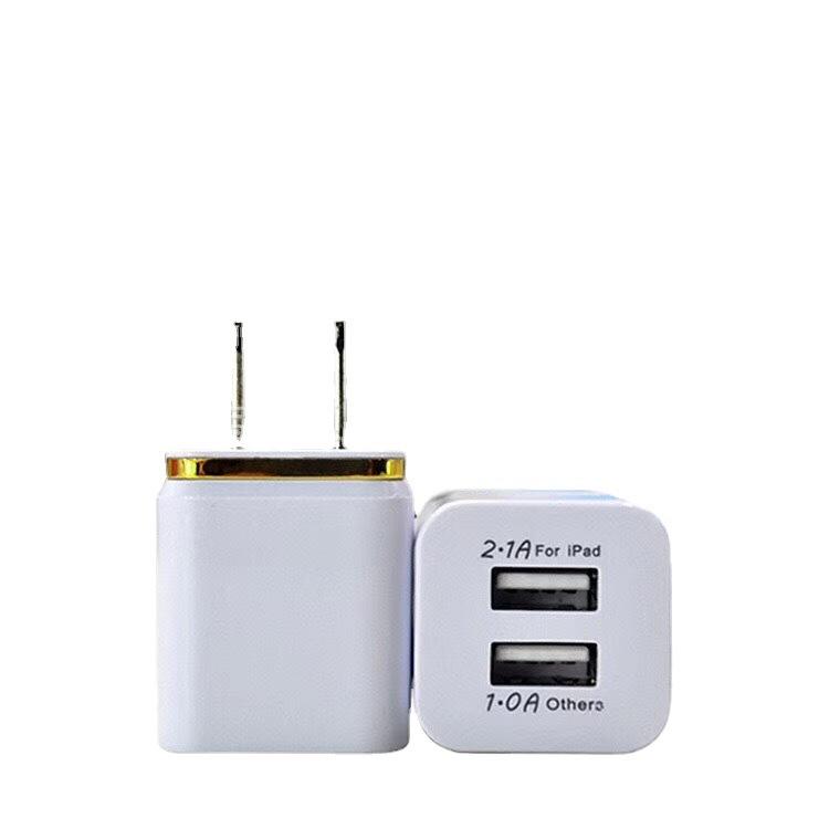 Dual USB Charger Dual USB Universal Charging Head 2.1A Universal Mobile Phone USB Charging Head