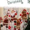 Merry Christmas Ornaments Doll Hanging Ornaments Cute Plush Doll Santa Claus Snowman Pendant Xmas Tree Diy Decoration