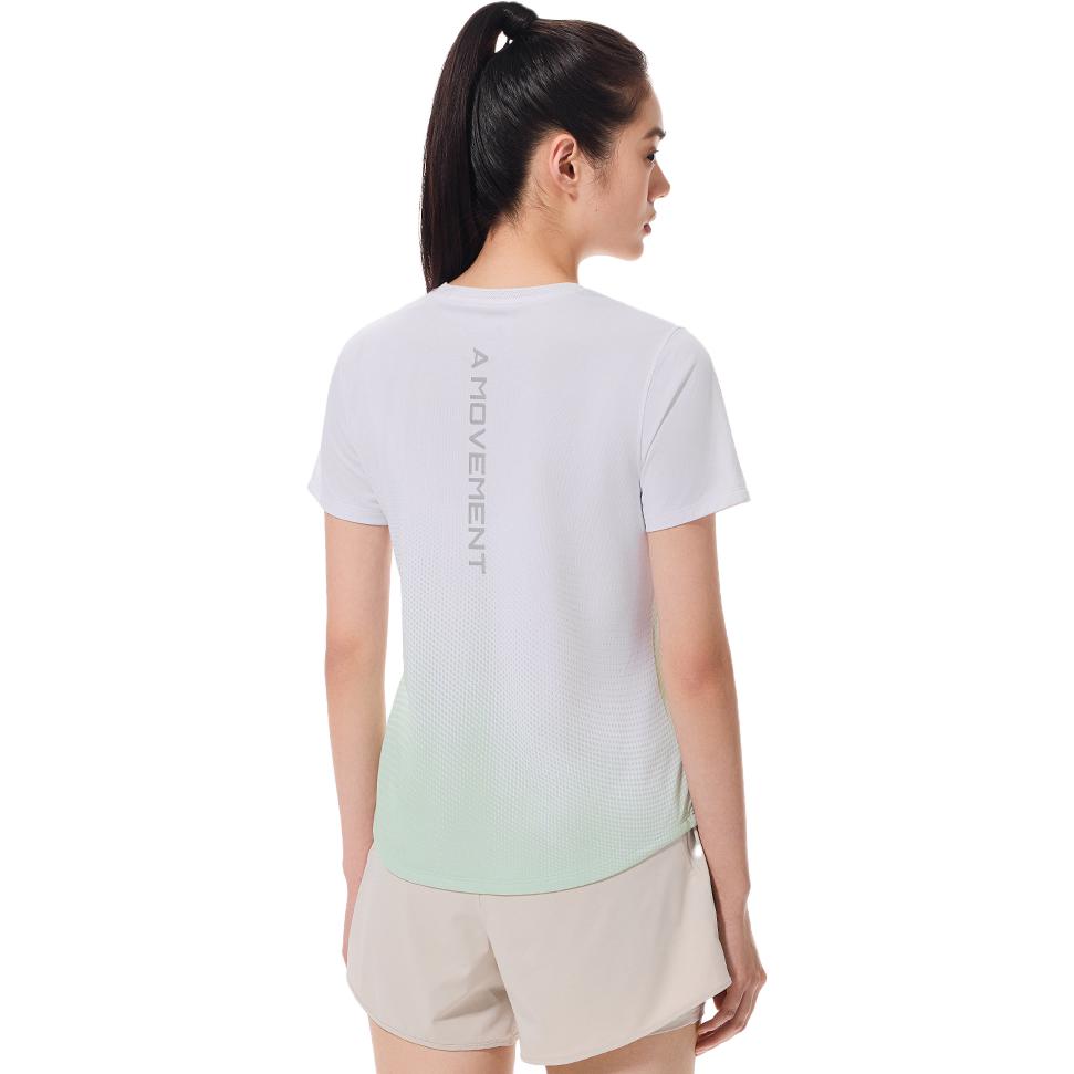 Anta SS23 Round Neck Casual Gradient Short Sleeve Fitness Shirt Women Tops 162320143-1