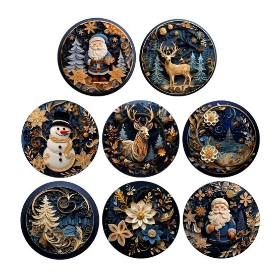 8PCS Coasters, Colorful Wood with Non-Slip Coasters, Heat Insulation Waterproof Drink Holder, for Home Office Dining Table