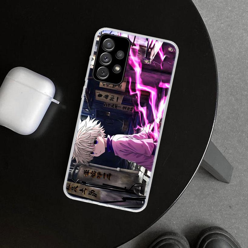 Huner X-Hunters Killua Phone Case Cover for Samsung Galaxy A12 A22 A32 A52 A72 A02S A51 A50S A31 A20S A10S Note 20 Ultra 10 Plus