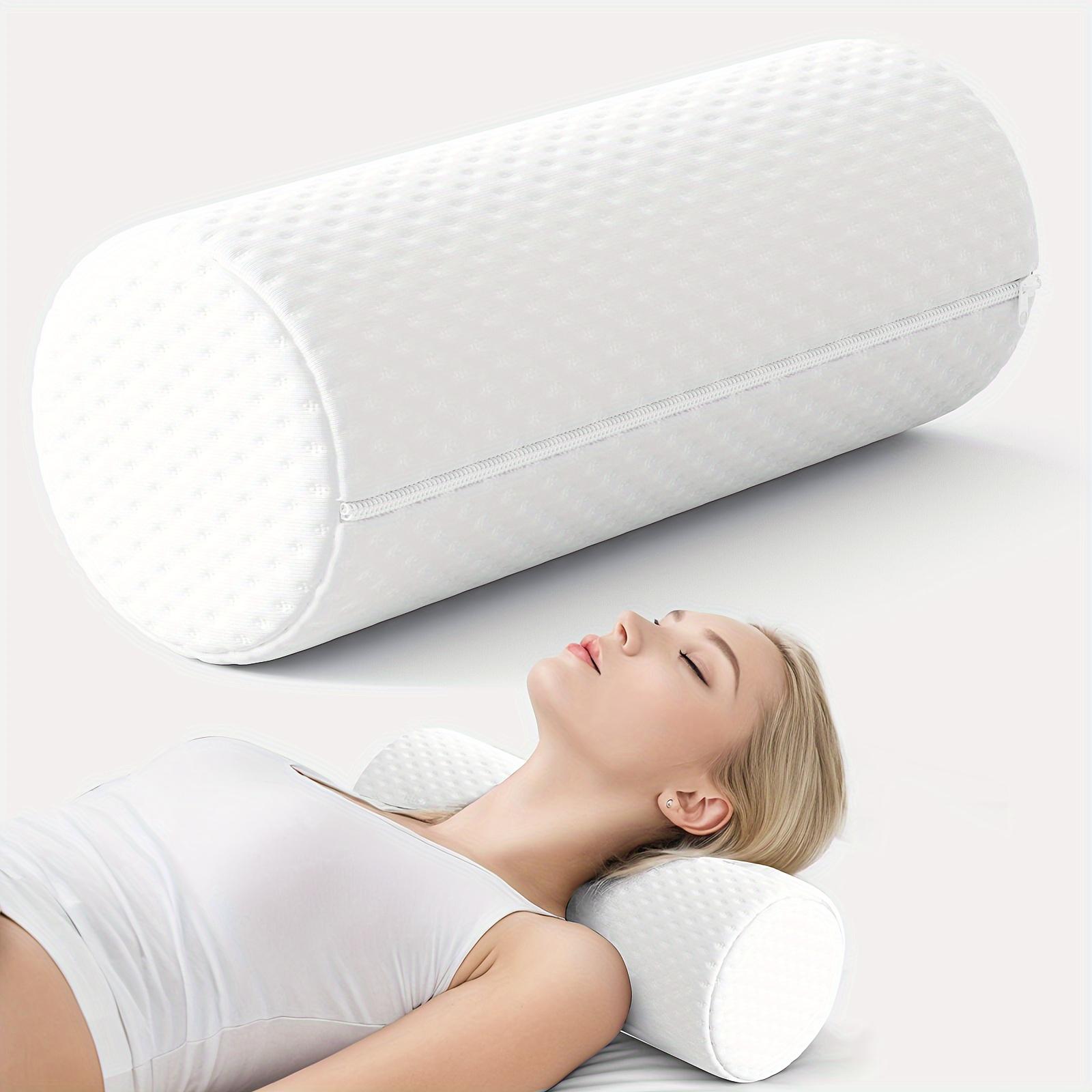 

1 pcs Round Cervical Roll Pillow with Removable Washable Cover Ergonomically Designed To Fit The Head Neck Back and Legs 15X40cm