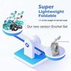 OLIKEI 3-in-1 Scuba Snorkeling Masks for Adults Kids Anti-Fog Leakproof Diving Mask Swimming Goggles Free Breathing Diving Glasses