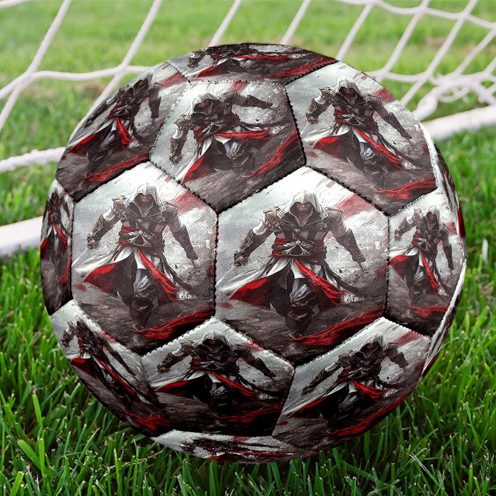 Assassin's Creed Theme Size 5 Soccer Ball, Suitable for Both Indoor and Outdoor Matches, a Gift Suitable for Everyone.