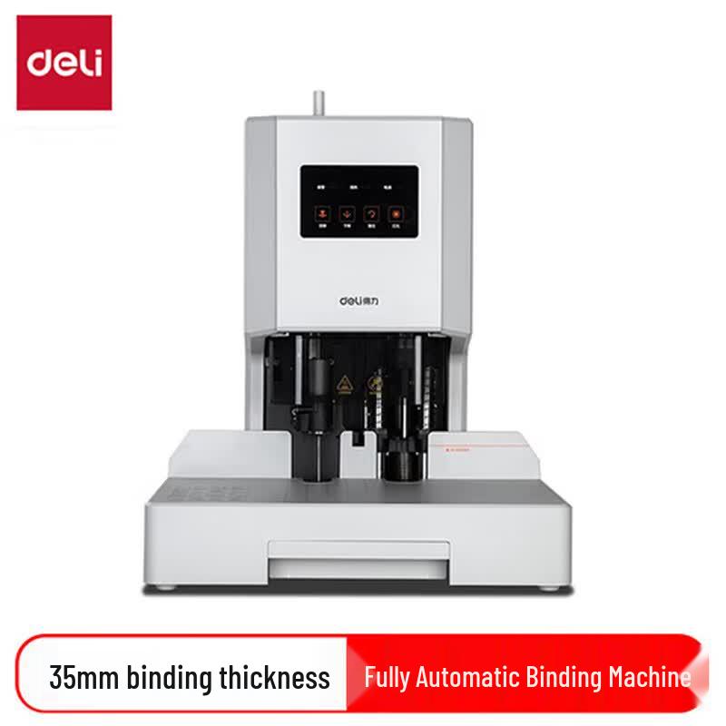 

Deli 14608 Automatic Financial Document Binding Machine CN plug (adapter included)