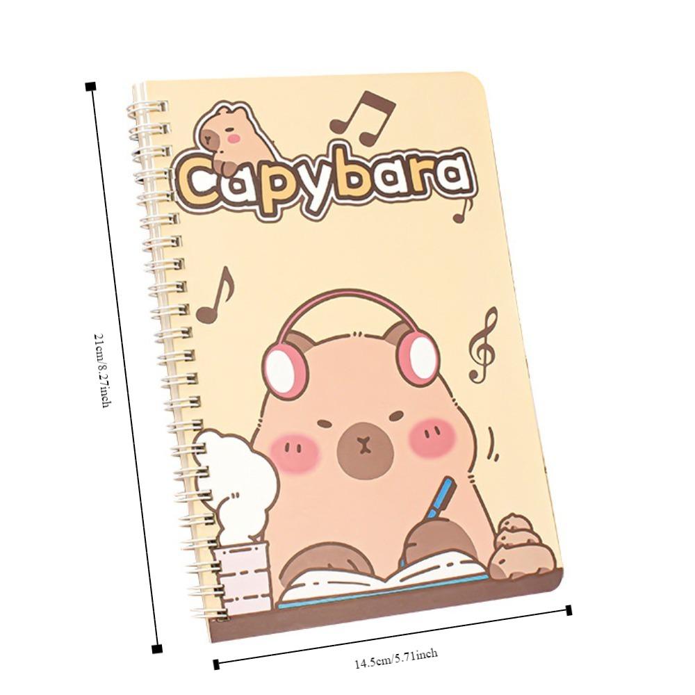 Capybara Notepad Waterproof Daily Notes Cute Kawaii Notebook  Exam Preparation