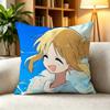BBright Warm Nijika Ijichi Bocchi the Rock  Square DoubleSided printed Pillow Case Bedroom Bedside Pillow Sofa Cushion Cover