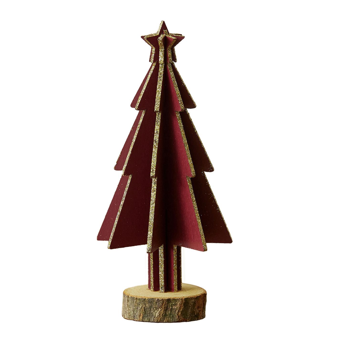 

Mini Wooden Christmas Tree Home Sesktop Small Ornaments Simulated Tree Window Scene Layout D