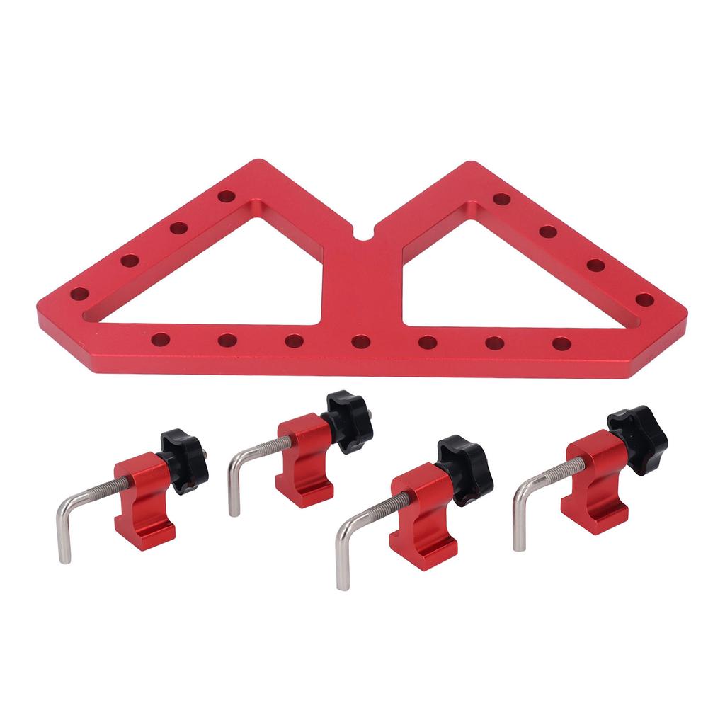 Adjustable Right Angle Positioning Clamp W Type Aluminum Alloy Woodworking Auxiliary Fixture