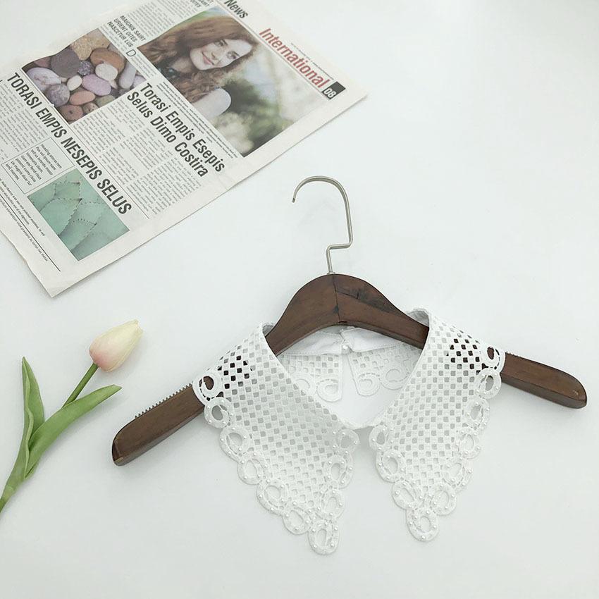 Grid Fake Collar, Water-Soluble Embroidery, Hand-Sewn Nail Beads, Embroidery, Women'S Clothing, White, Fashion Trend, Fake Collar.