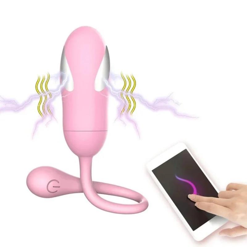 Huevo vibrador con control remoto inalámbrico por aplicación