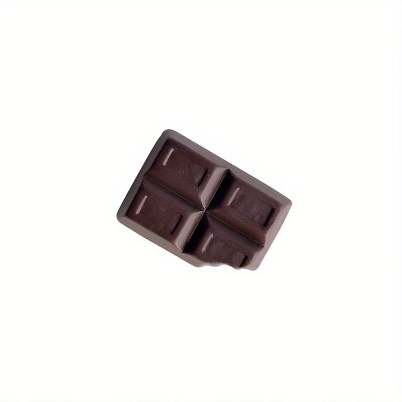 5PCS Chocolate Resin Art 3D Cute Refrigerator Magnets, Home Decor Fridge Magnet Set, Plastic Rectangle Shape Kitchen Decoration