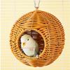 Hummingbird Nest Imitation Rattan Finch House Woven Shelter Pet Hut For Sugar Glider Ferret Canary Cockatiel Conure Small Animal