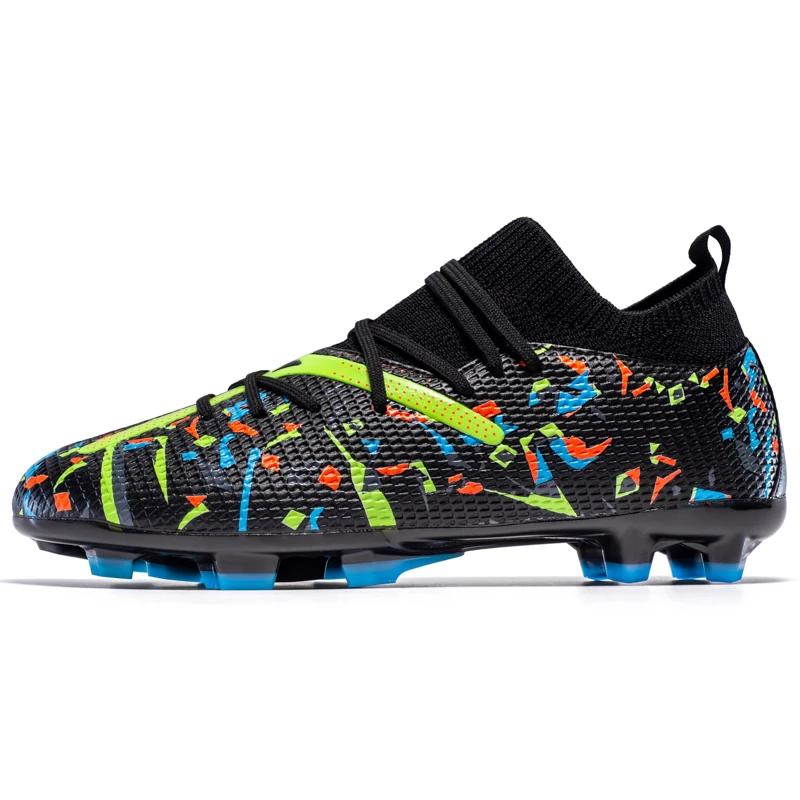 Men Soccer Cleats Professional Indoor Grass Training Non Slip Football Field Boots Ultralight Training Studded Football Shoes
