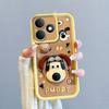KEYSION Shockproof Case for Realme Note 80 with Lanyard Soft Silicone Cute 3D Cartoon Doll Phone Cover for Realme Note 80