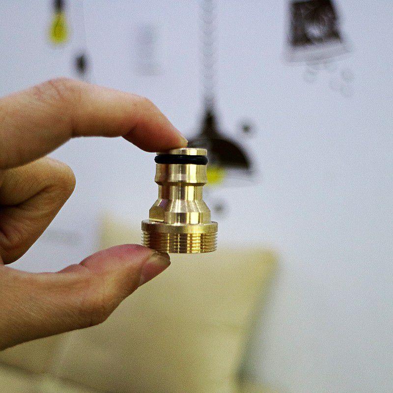 Versatile Gold Brass Hose Connector Perfect For Kitchen Tap And Various Watering Needs