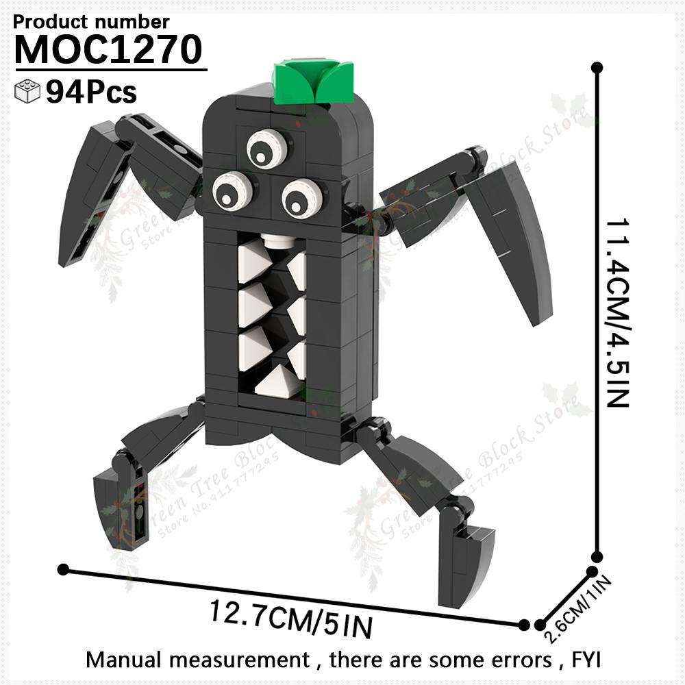Horror Game Series Pianosaurus Yarnaby Cat Backrooms MOC Creative Banban Monster Building Block Model DIY Bricks Kids Gifts Toys