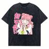 Du und Ich Sind Polar Gegensätze Gewaschenes T-Shirt Anime Liebhaber Harajuku Neues Modell Übergroß Vintage Locker Streetwear Klassisch Unisex