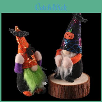 Schattige Halloween-kabouterknuffels, perfect als woondecoratie of als cadeau voor kinderen.