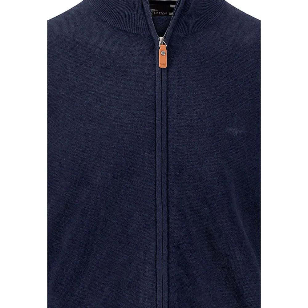 Fynch Hatton Zip-up Sweater Air Cotton