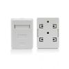 Shielded Cat6 Junction Box Single Dual Port For Stable Wiring Wall Or Desk Network Panel With Gold Plated Connections