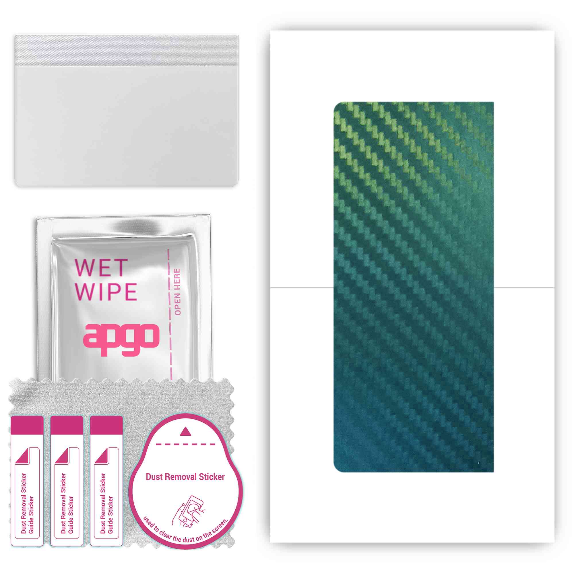 

apgo Protective Skin Sticker for the back compatible with Lenovo Yoga Tab 11, Wrap Film, Foil, Vinyl - Pattern Carbon Chameleon CAKA1