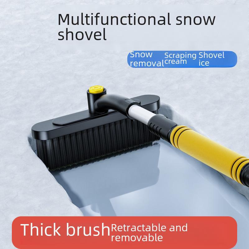 Teleskopische 3-in-1 Auto-Schneeschaufel, Bürste & Eiskratzer.