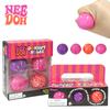 Schylling Needoh Dohnut Holes 6Pcs 4 Pack Mini Doughnut Squish Balls Squeeze Fidget Stress Desk Toy Anti Anxiety Sensory Gift