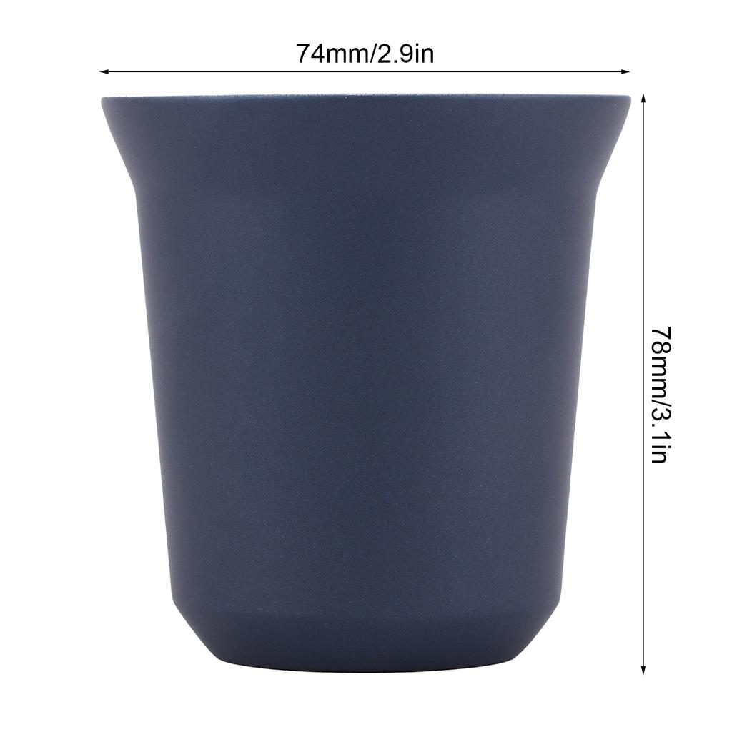 Stainless Steel Coffee Cup Double Wall Insulated Capsule Cup Mug for Home Coffee Shop