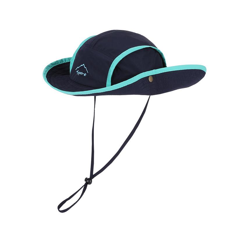 

Boys Summer Fisherman Cap With Large Brim And Waterproof Quick Dry Material For Outdoor Activities And Sun Blocking Темно-синій