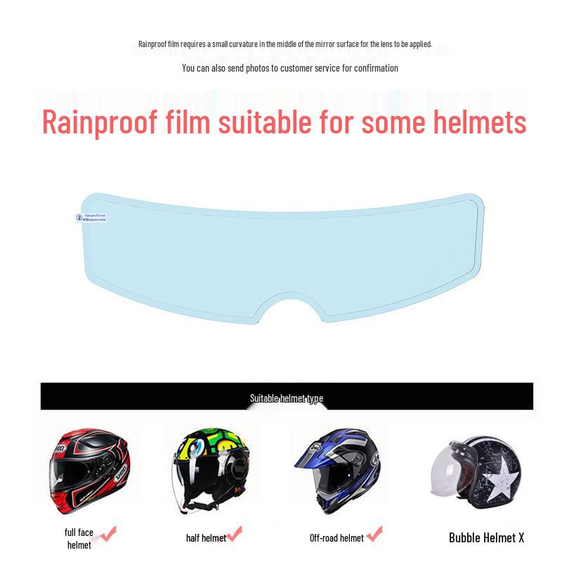 Waterproof Anti-fog Rainproof Film for Motorcycle Helmets – Full or Half Face Visor