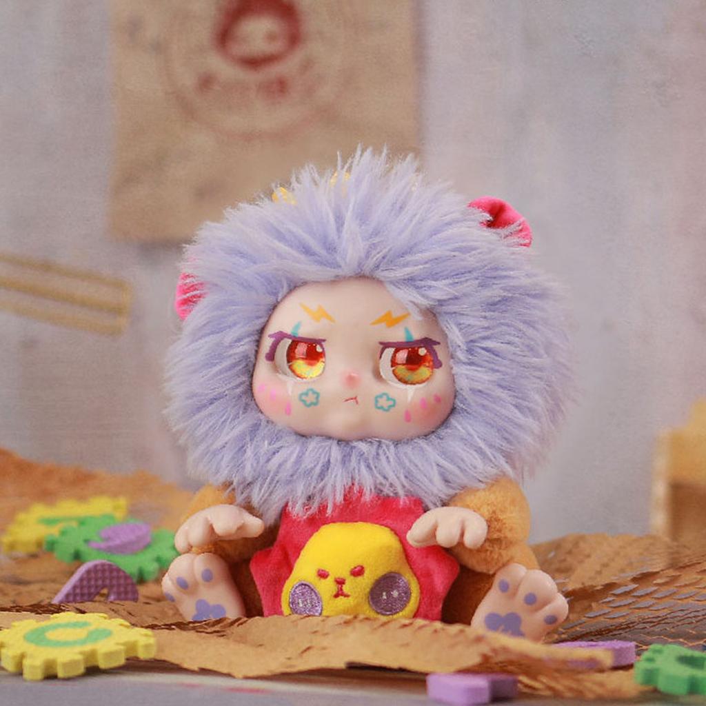 Cute Vinyl Plush Figures, Take A Of Bear Series Plush Doll, Kawaii Collectible Toys Figure Mystery Box For Birthday Gifts, Single Box