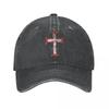 Order Of Christ Cross Templar Christian Portugal Eroded Knight Templar Unisex Baseball Caps Distressed Denim Caps Hat Classic Hat