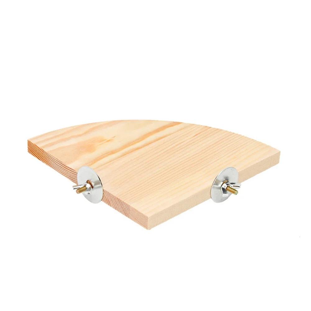 Bird Perch Platform Stand Wood Perch Bird Platform Parrot Stand Playground Cage Accessories for Small Anminals Rat Hamster