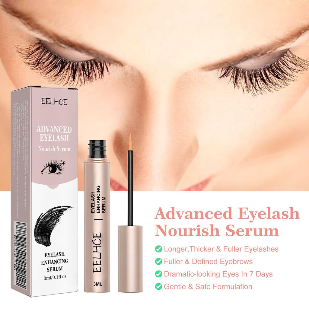 Eyelash Growth Care Liquid Natural Non-trace Curl Slim Long Black Thick Beautiful Eyelash Moisturizing Treatment