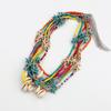 Bohemian Handmade Perlen Kette Halsband Seestern Shell Anhänger Halskette Für Frauen Mode Schmuck Strand Strang Goth Schlüsselbein Geschenke
