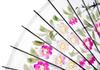 Yamamoto Bamboo Craft Shop Japanese Silk Cherry Blossom Jointed Dance Umbrella (YAMAMOTOTAKIZAYIKUYA) Umbrella, Umbrella, Design, Handle, (White)