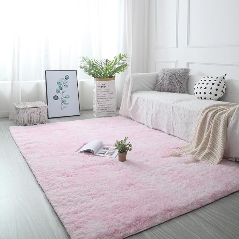 Carpets For Large Living Room 160x230 Nightstands Bedroom Floor Covering Mats Pink Fluffy Interior Entrance Coffee Tables Rugs 