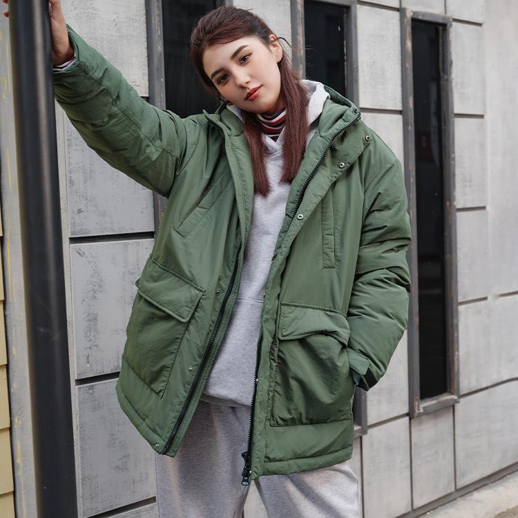 Reebok Classic Retro Loose Mid-Length Down Jacket Unisex Jackets 23FRC277UGL6