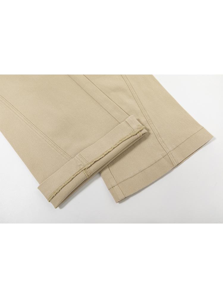 Spring 2026 Korean-Style High Waist Milk Tea Wide Leg Flare Jeans for Women
