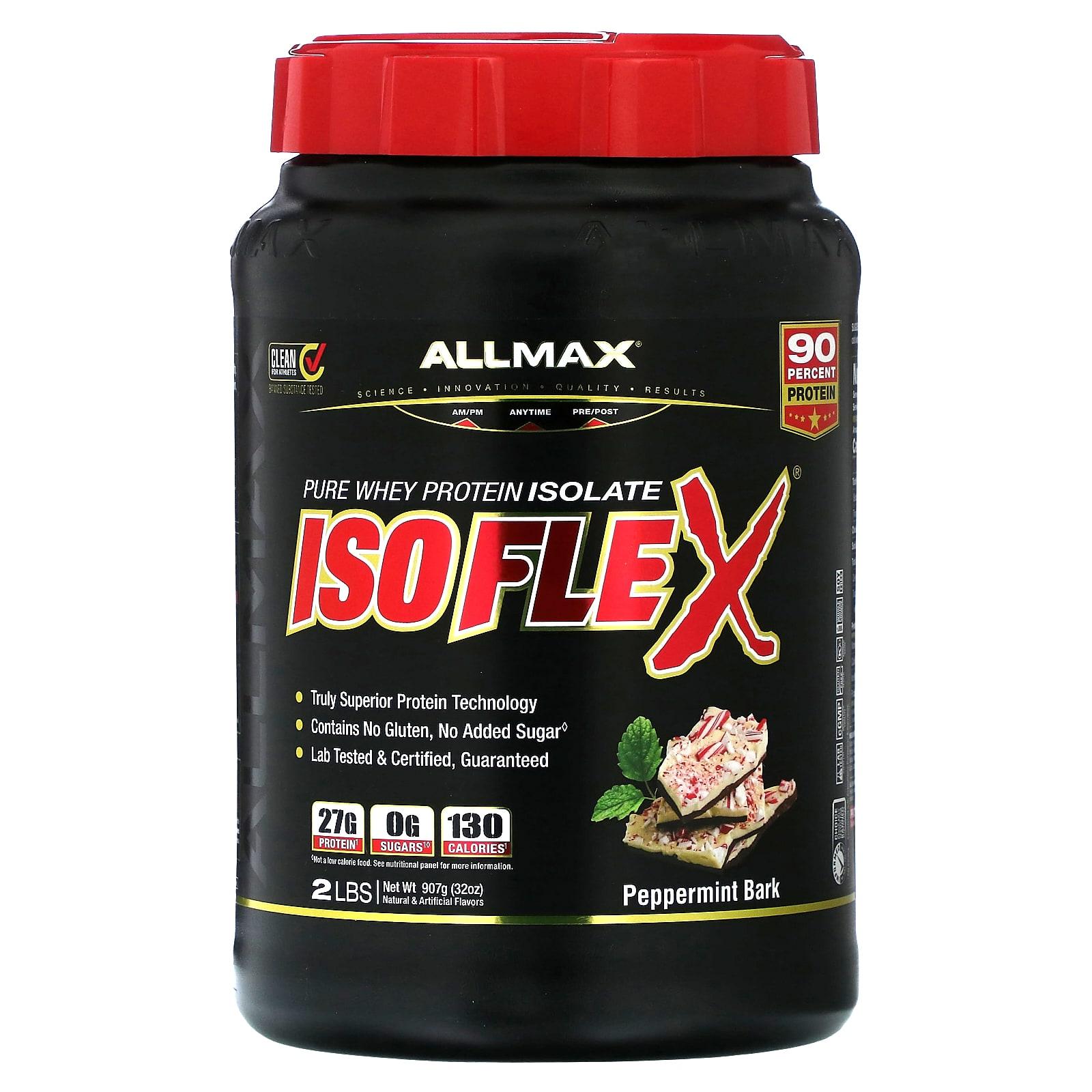 

ALLMAX, Isoflex, pure whey protein isolate, peppermint bark, 2 lbs (907 g)