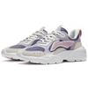 Li Ning Flowing Rock Flowing Rock Classique Basse Top Chaussures de Sport Décontractées Femme Beige Violet AGCS268-2