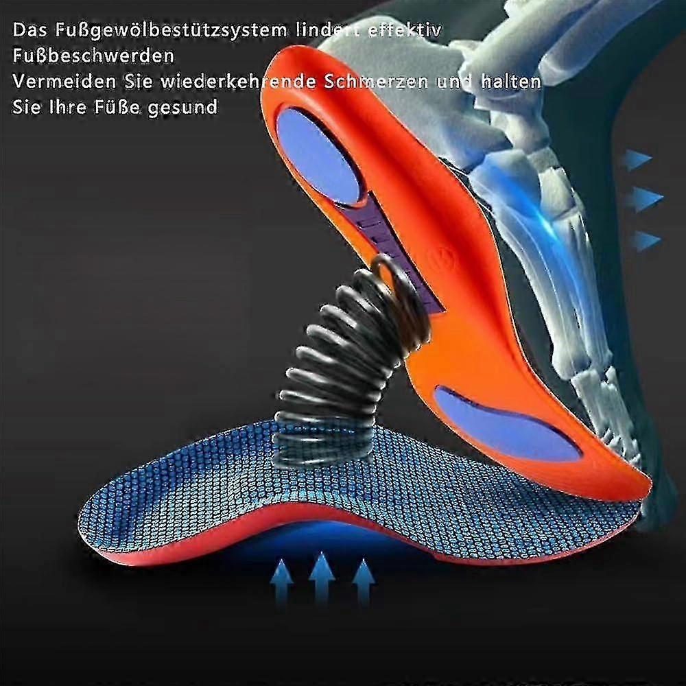 Norelie Orthopedic Insoles for Arch Support Plantar Fasciitis Relief Comfort Work Sports Shoes