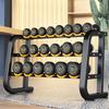 ZY Fixed Steel Coated Dumbbell Set with Rack