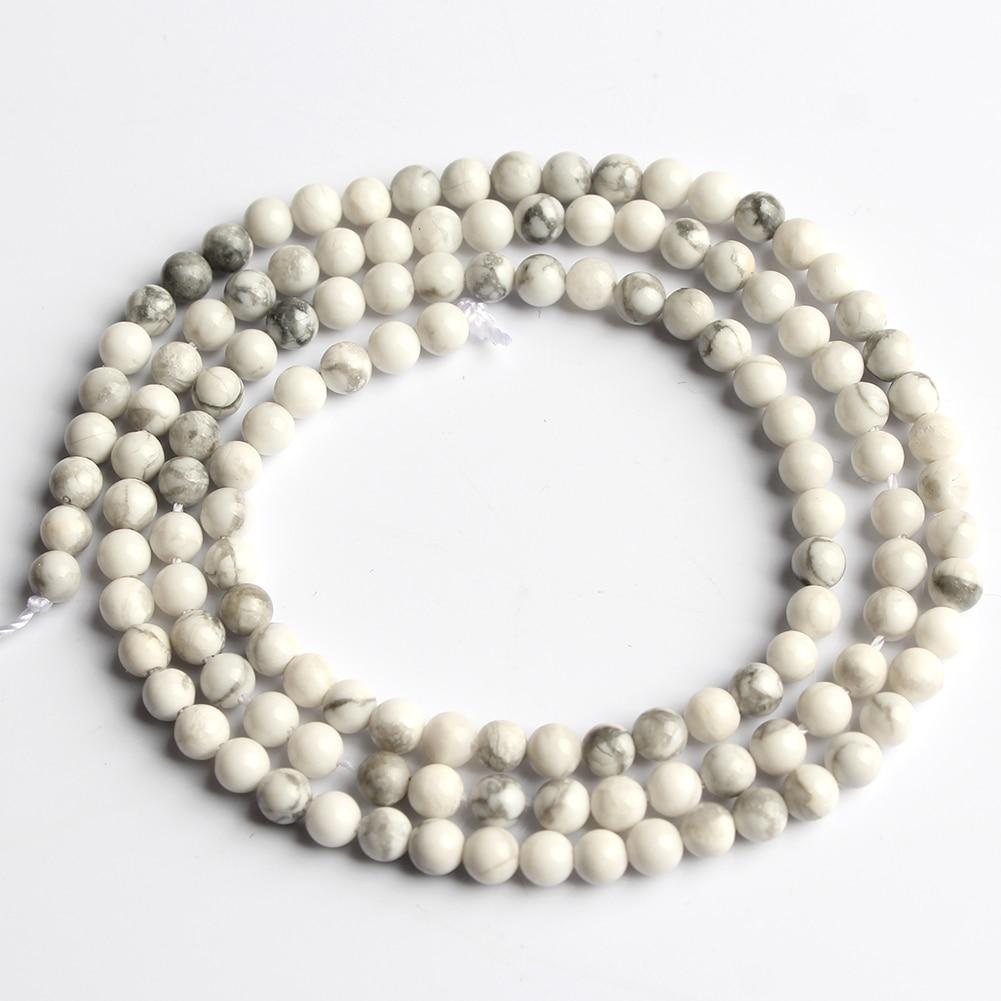 Natural Stone Beads Agates Jades Howlite Crystal Round Pony Tiny Beads for Jewelry Making Beadwork DIY Bracelet 2mm 3mm 15''