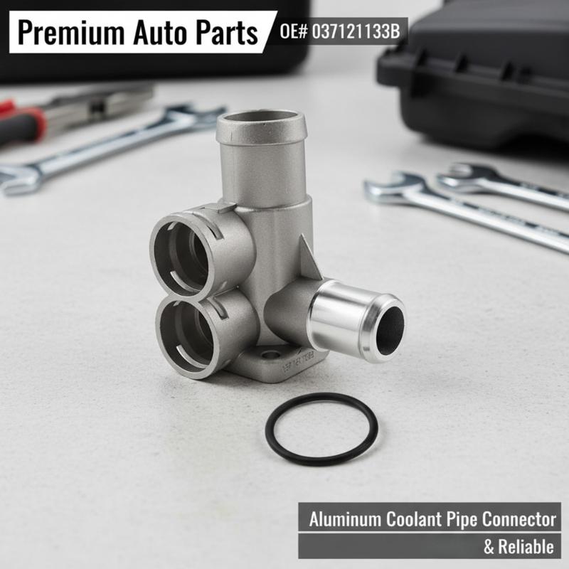 Einfache Installation Kühlkühlmittelschlauch für 80 100 Coupe Aluminium-Steckverbinder Flanschrohr 037121133B Ersatzteil